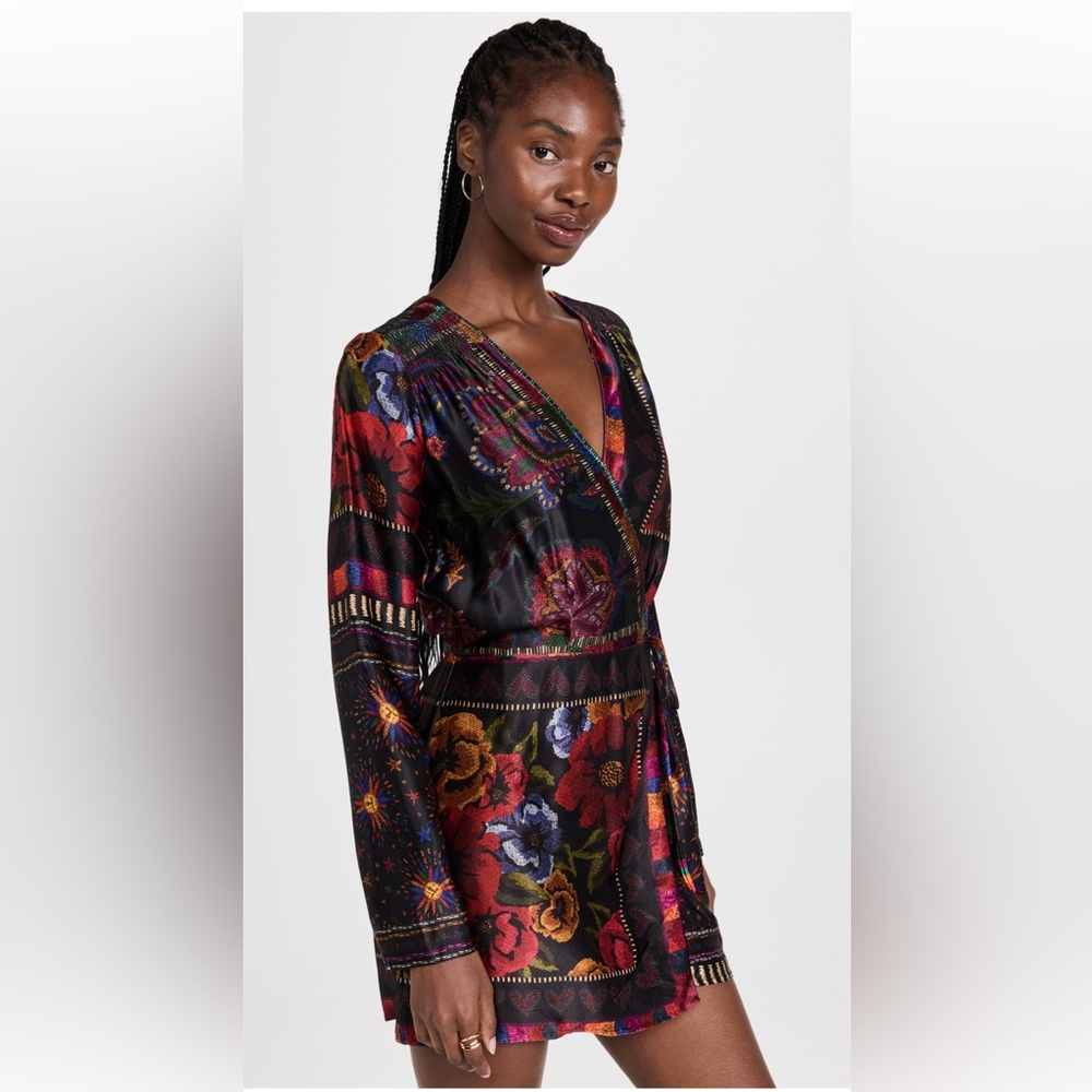 Farm rio silk scarves dress